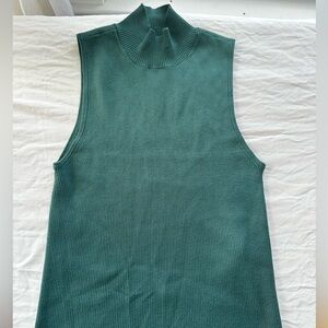 Knitted turtle neck tank